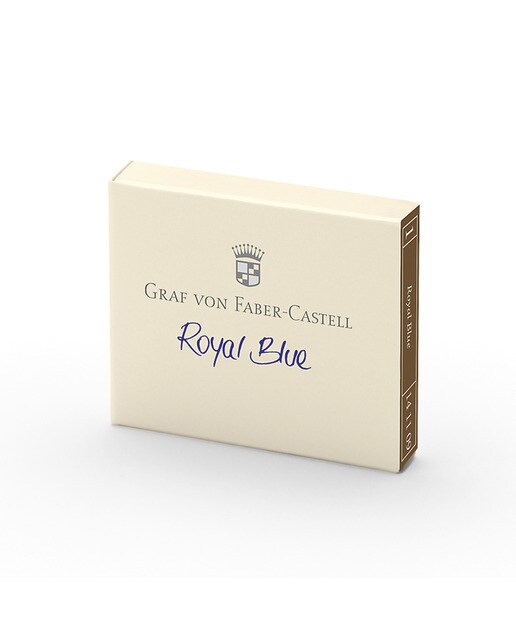 Imagem 0 de Estojo com 6 cartuchos Graf von Faber-Castell azul meia-noite