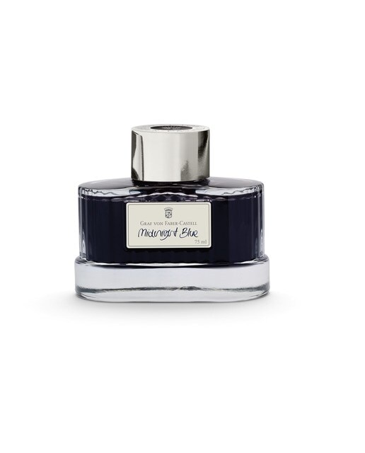 Tinteiro de 75 Mi para Conversor Graf Von Faber-Castell - Azul Noturno Azul-noite-1