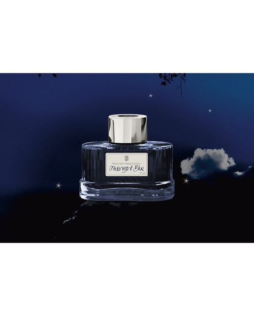 Tinteiro de 75 Mi para Conversor Graf Von Faber-Castell - Azul Noturno Azul-noite-4