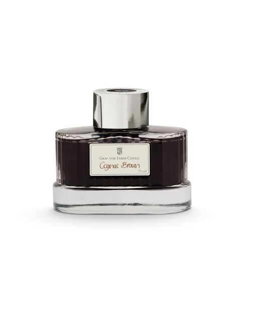 Tinteiro de 75 Mi para Esferográficas com Conversor Graf Von Faber-Castell - Castanho Conhaque-1