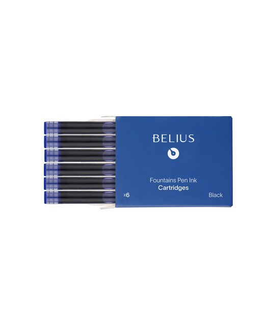 Tinta estilográfica caixa de 6 cartuchos Belius azul Azul-2