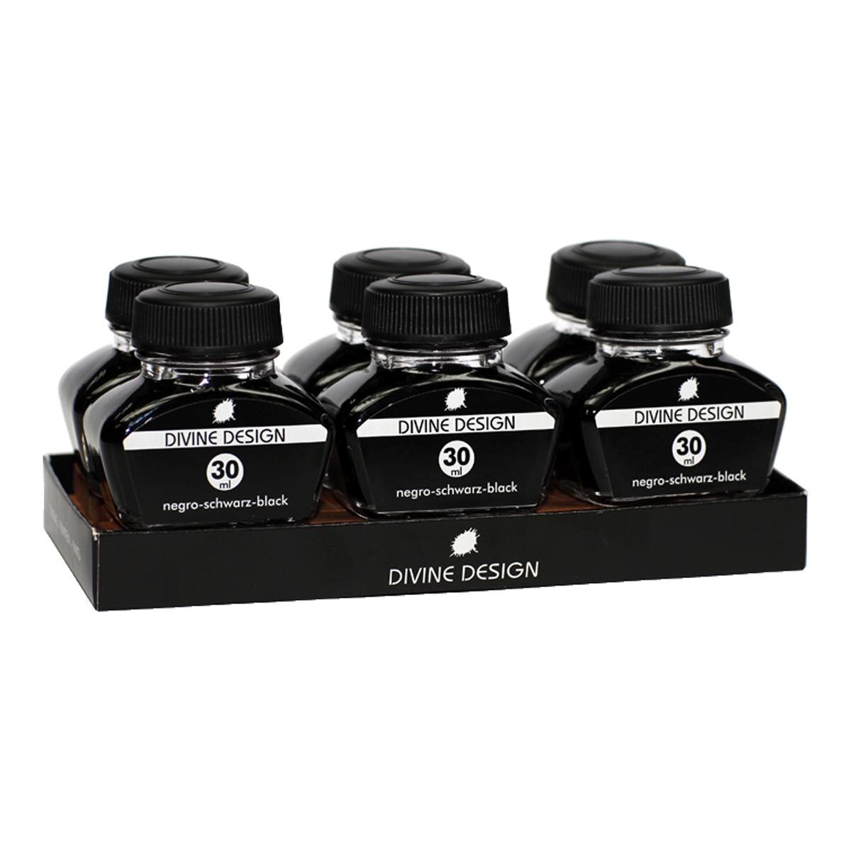 Tinteiro 30 ml Divine Design - Preto Preto-3