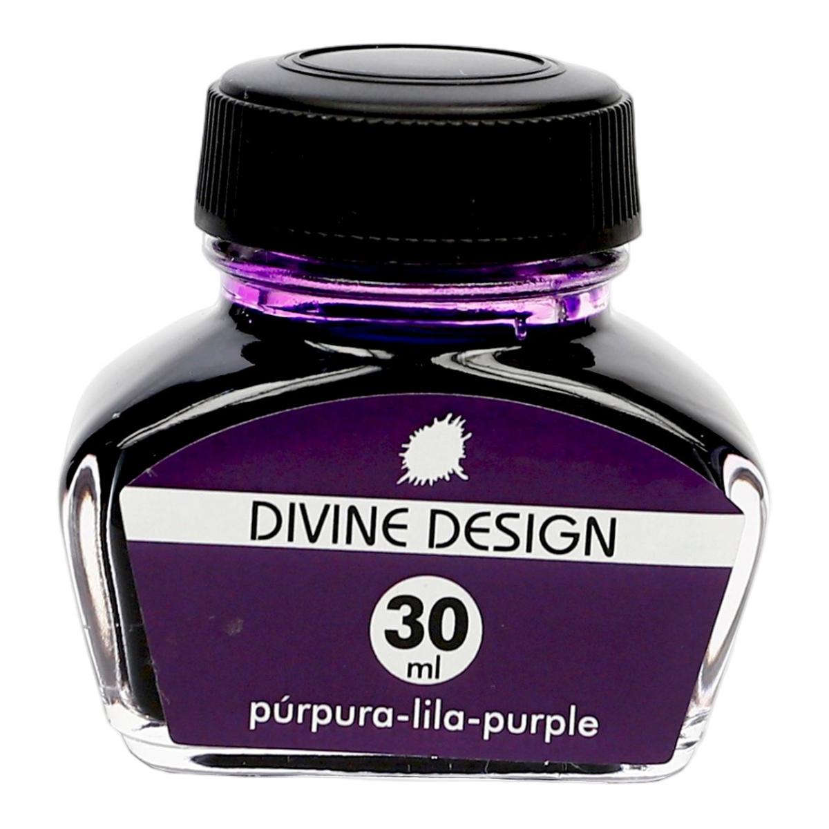 Tintero 30 ml Divine Design púrpura.