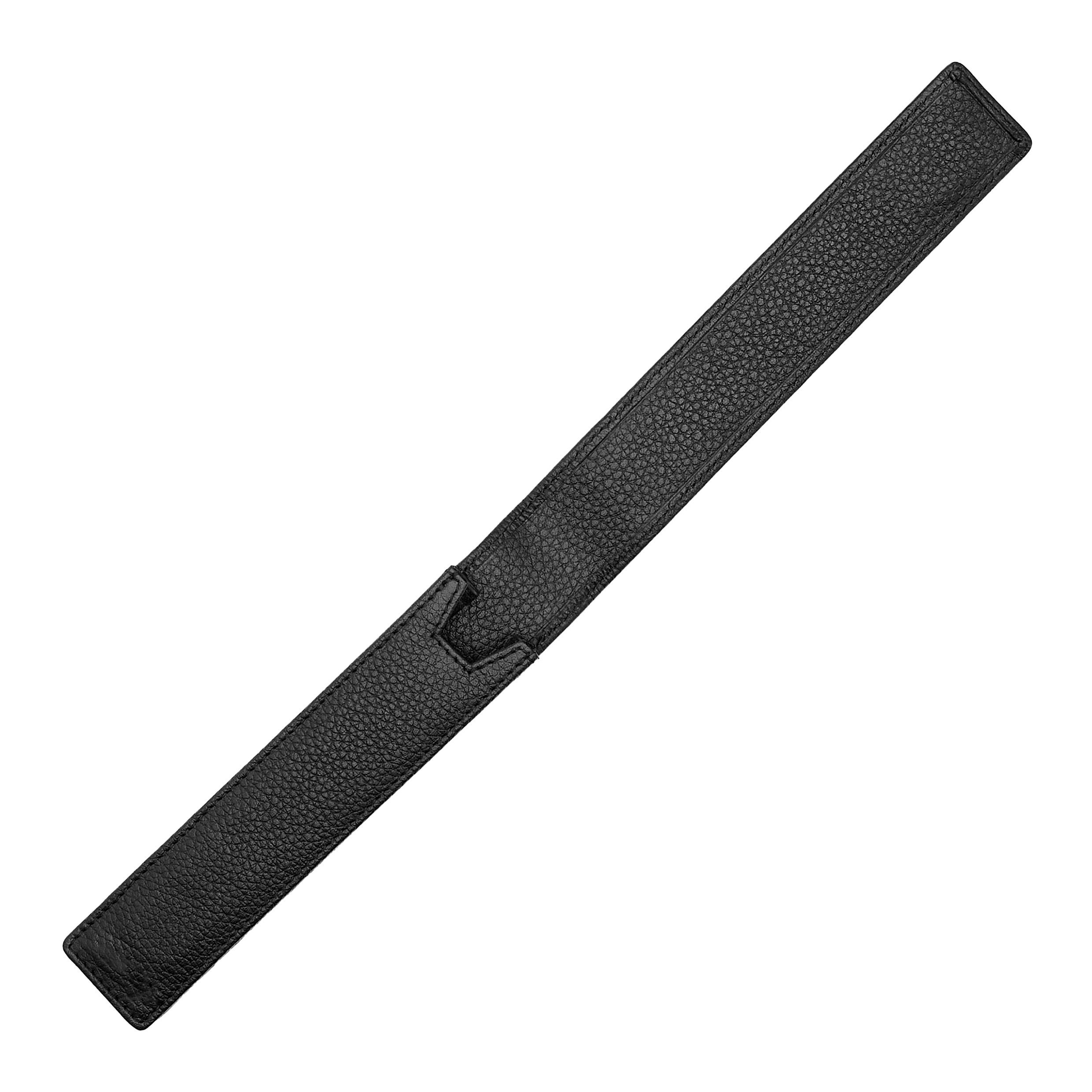 Capa de Escrita em Pele 1 Pza. Classic Grained Black Preto-4