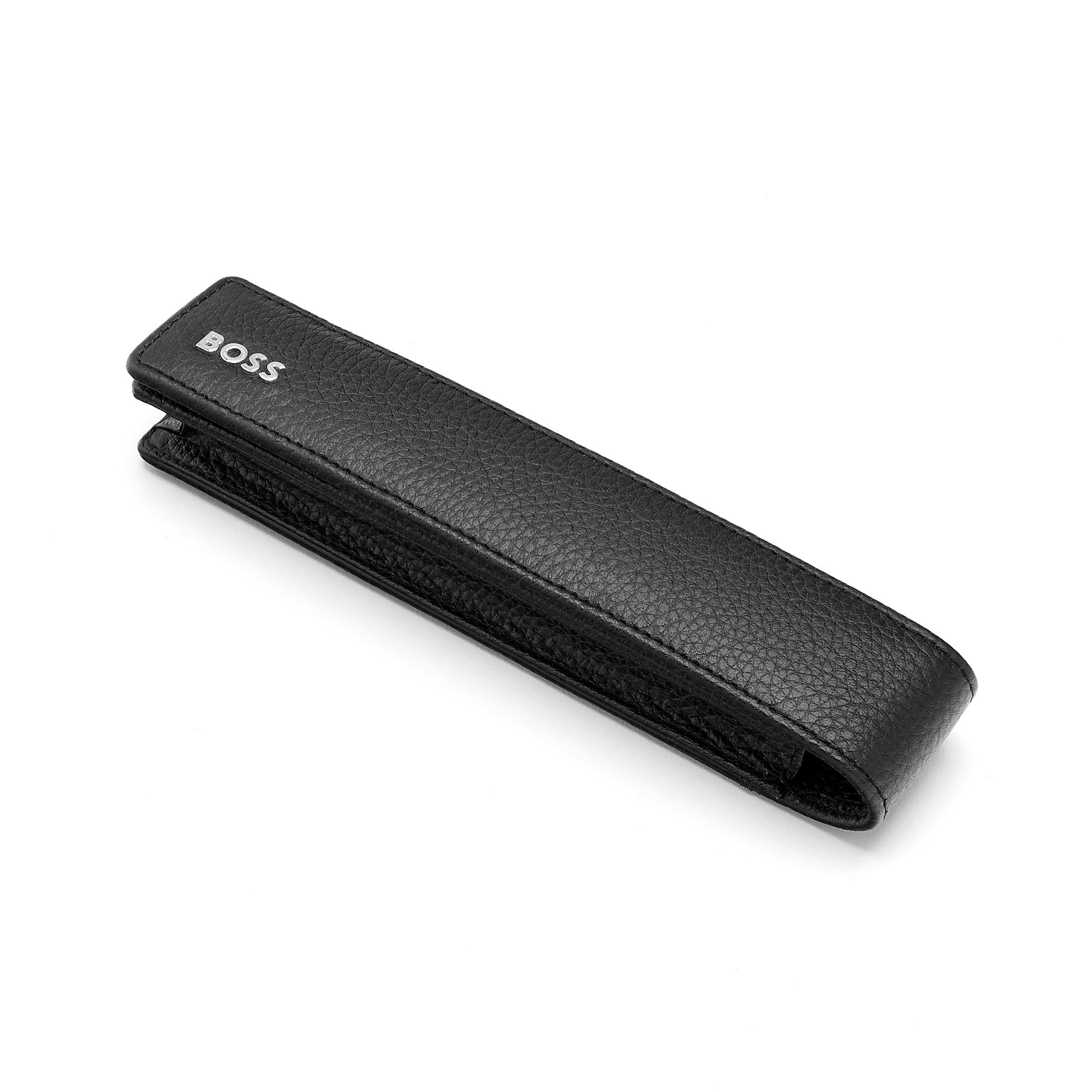Capa de Escrita em Pele 1 Pza. Classic Grained Black Preto-5
