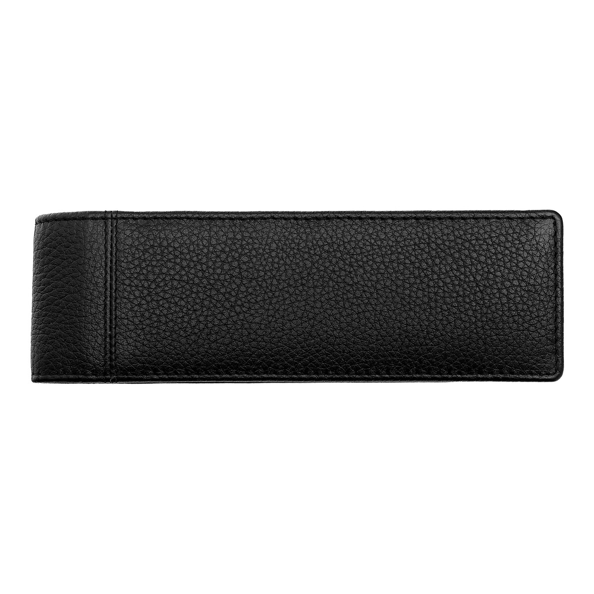 Capa de Escrita em Pele 2 Pza. Classic Grained Black Preto-3