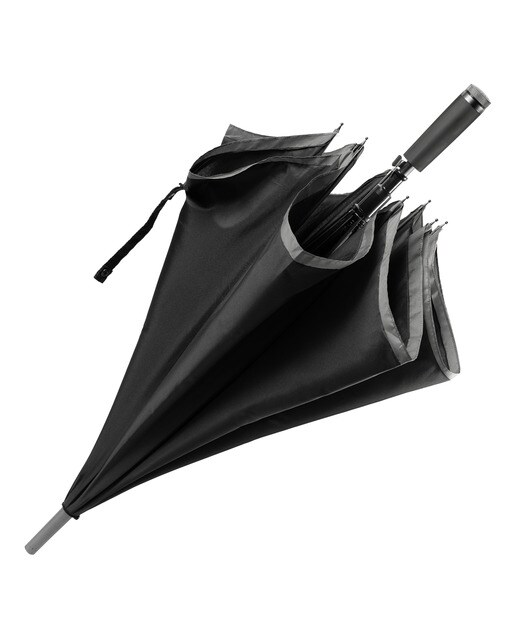 Guarda-chuva Gear Black preto e cinzento Preto / Cinzento-1