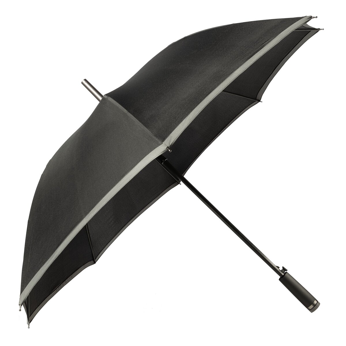 Guarda-chuva Gear Black preto e cinzento Preto / Cinzento-5