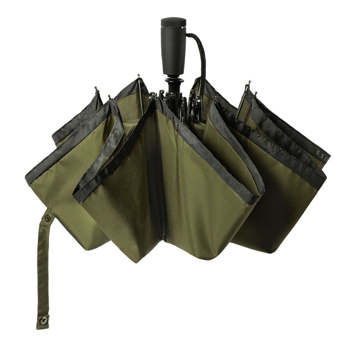 Guarda-chuva desdobrável Gear Khaki preto e caqui Preto / Caqui-5