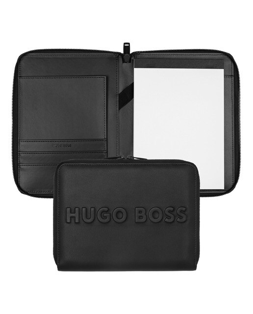 Pasta com Zip A5 Label - Preto Preto-1