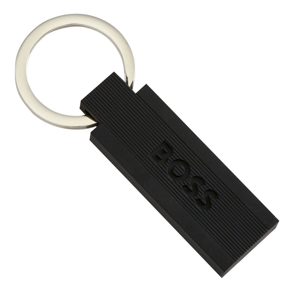 Chaveiro Preto Icónico Edge Hugo Boss Preto / Crómio-2