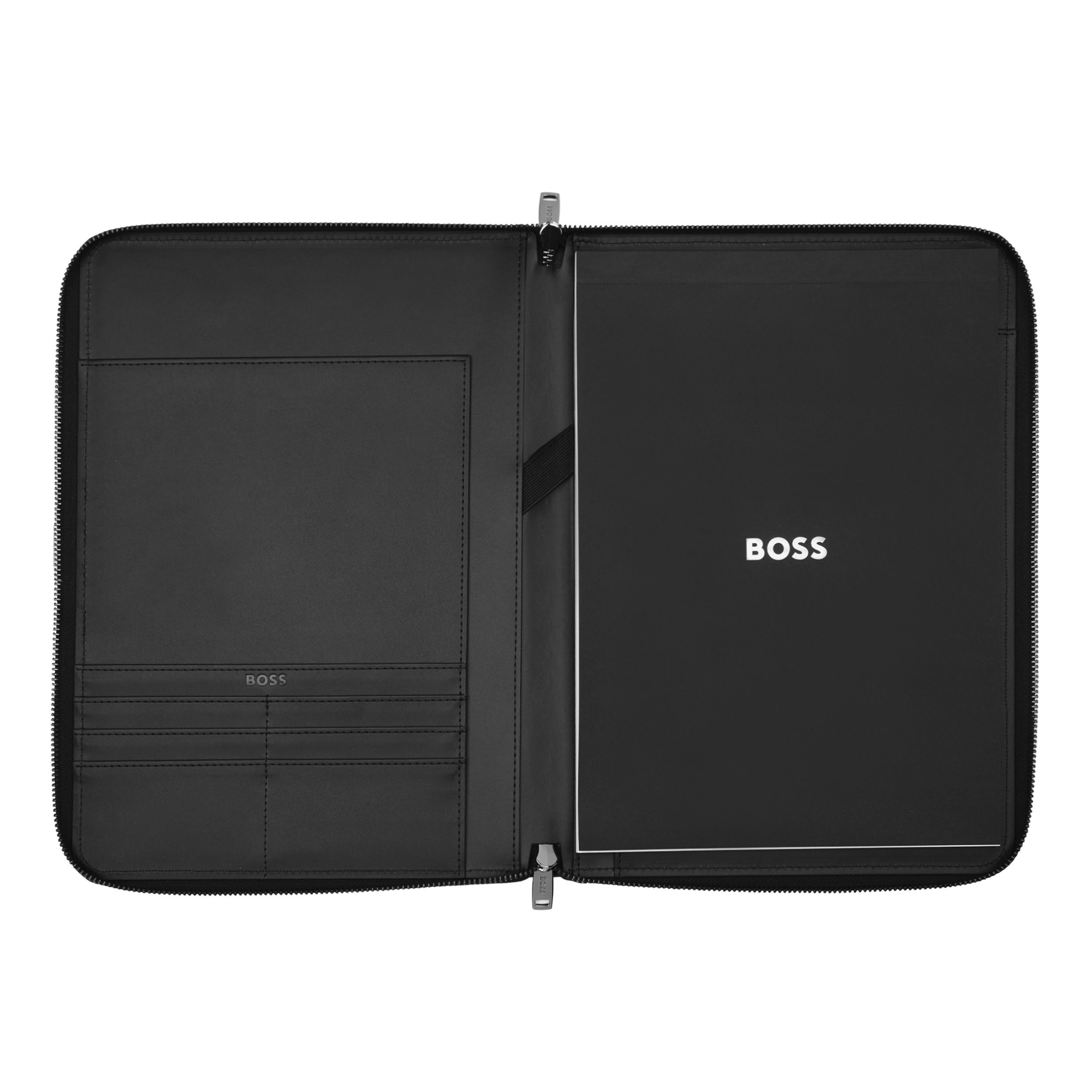 Porta Documentos A4 Hugo Boss Iconic Preta Preto-3