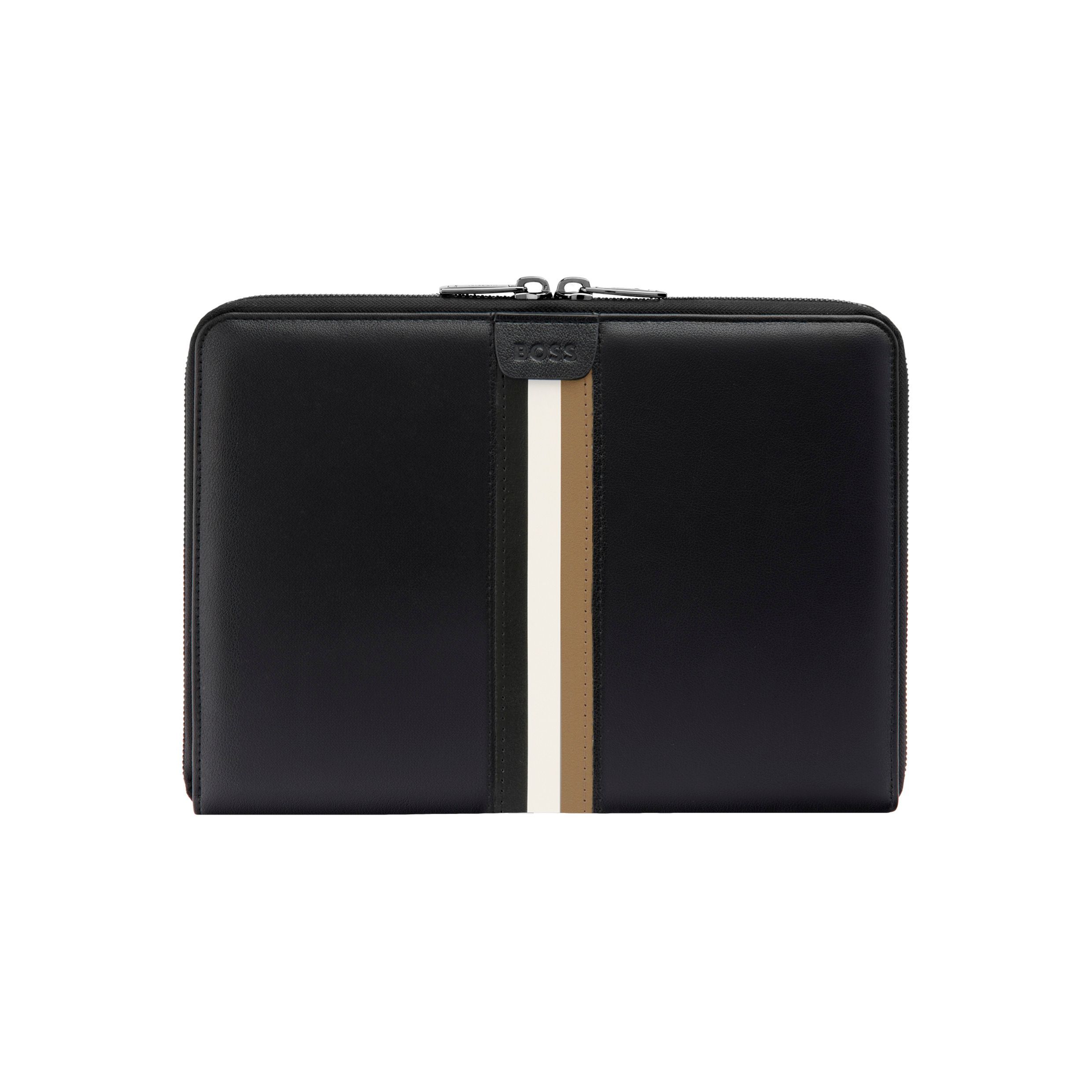 Porta Documentos A5 Hugo Boss Iconic Preta Preto-2