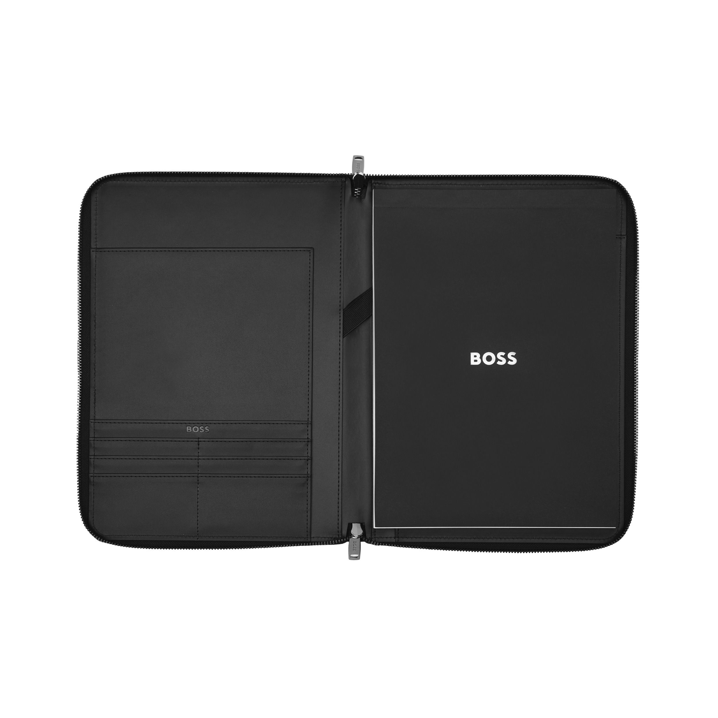 Porta Documentos A5 Hugo Boss Iconic Preta Preto-3
