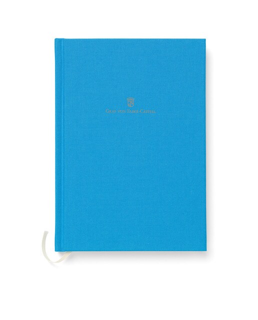 Imagem 0 de Caderno com Capa de Linho A5 Graf Von Faber Castell Azul-claro