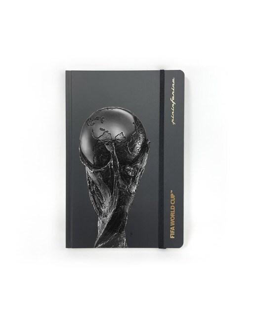 Bloco A5 Papel Pedra Pautado Edição Especial Limitada Campeonato Mundial de Futebol da Fifa Catar 2022 120 g - Preto Preto-1