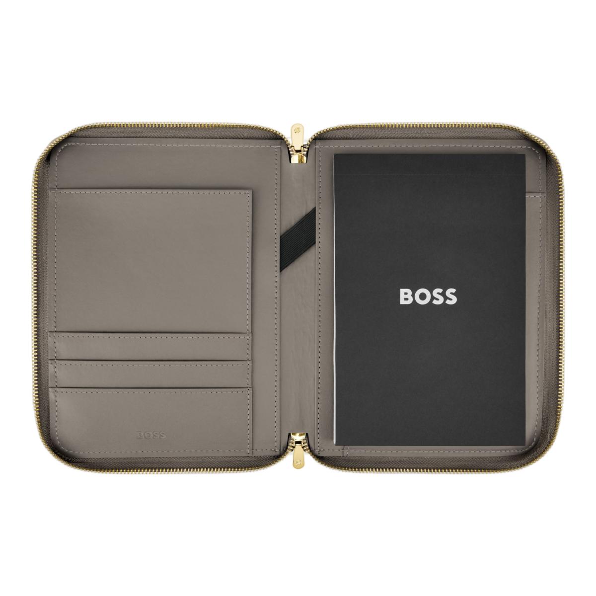 Pasta para Documentos A5 Signature Lady Taupe Hugo Boss Cinzento Toupeira-3