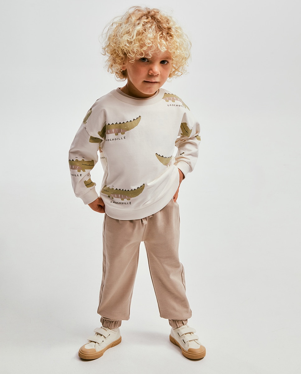Conjunto de Joggers com Crocodilos Sfera Cru-1