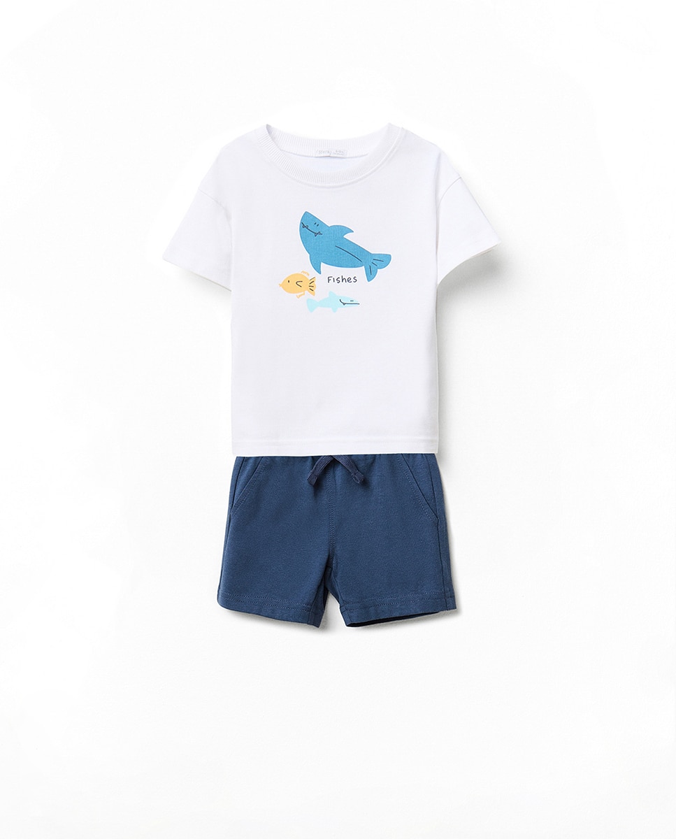 Imagem 0 de Conjunto com Estampado de Peixes