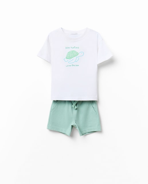 Imagen 0 de Conjunto estampado tortuga