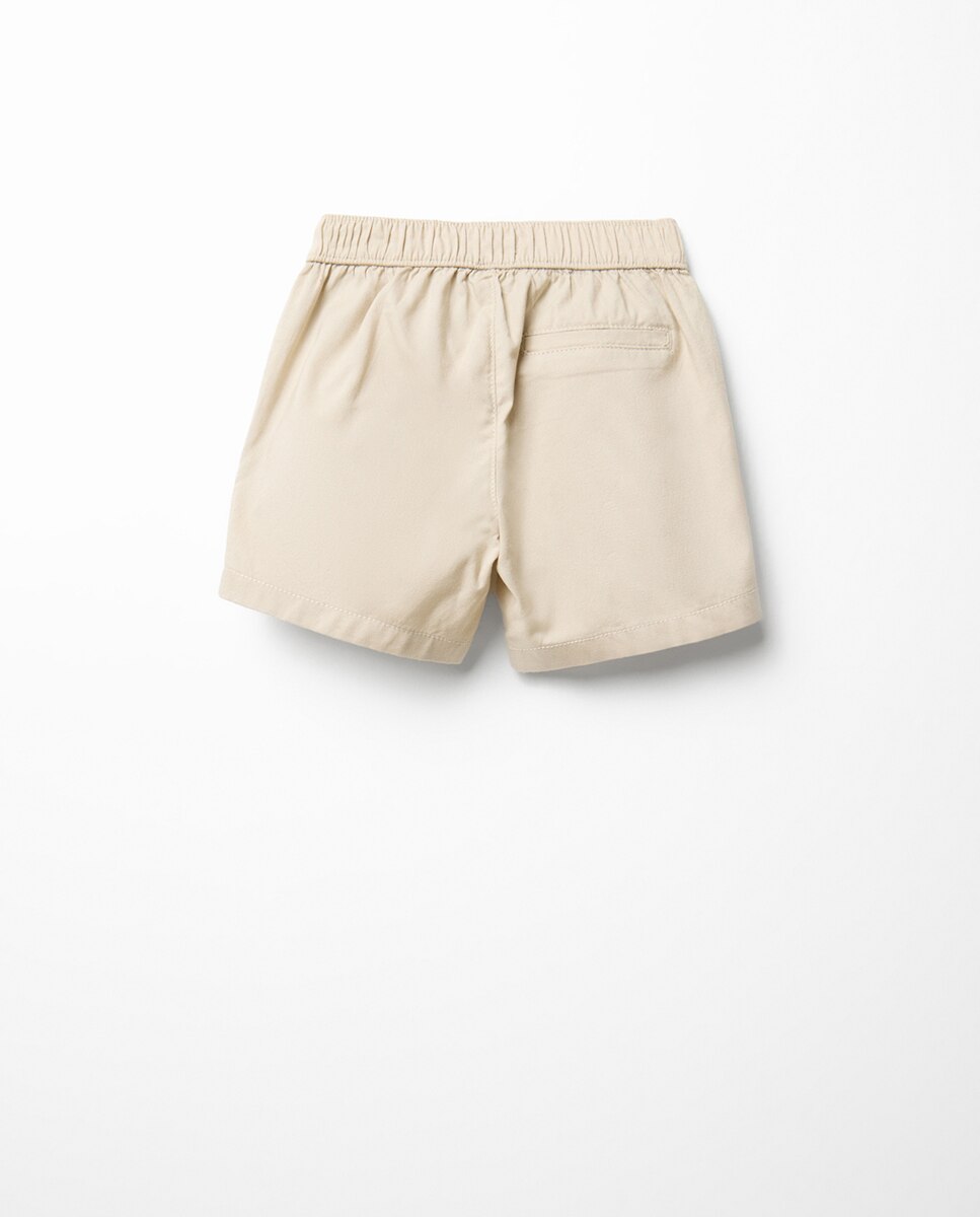 Bermudas Fluidas de Algodão Sfera Torrado-4