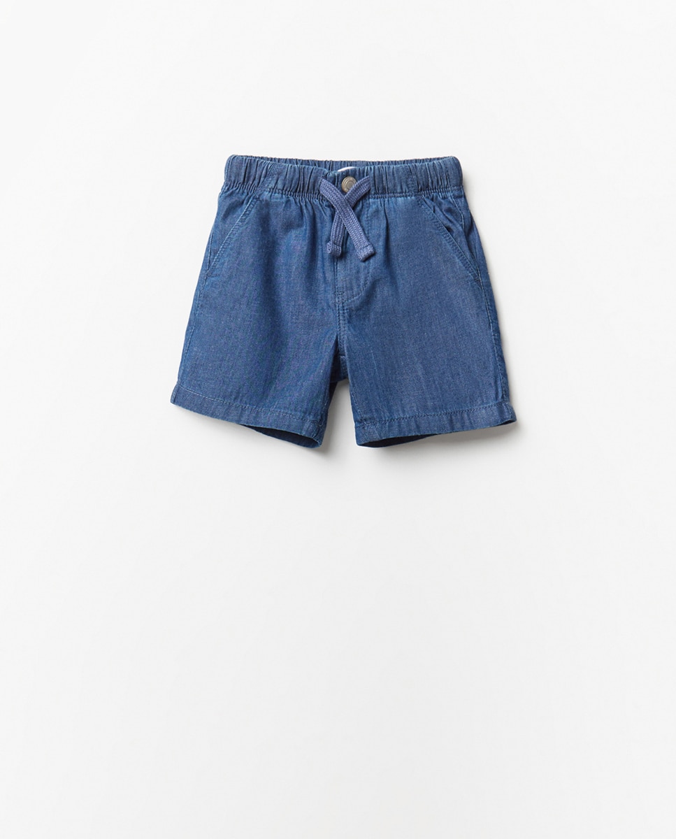Bermudas de Ganga Confort Sfera Azul-médio-4
