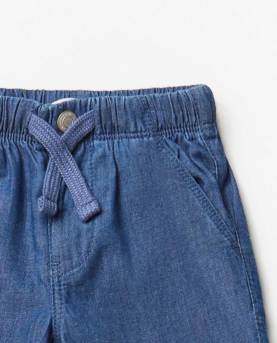 Bermudas de Ganga Confort Sfera Azul-médio-5