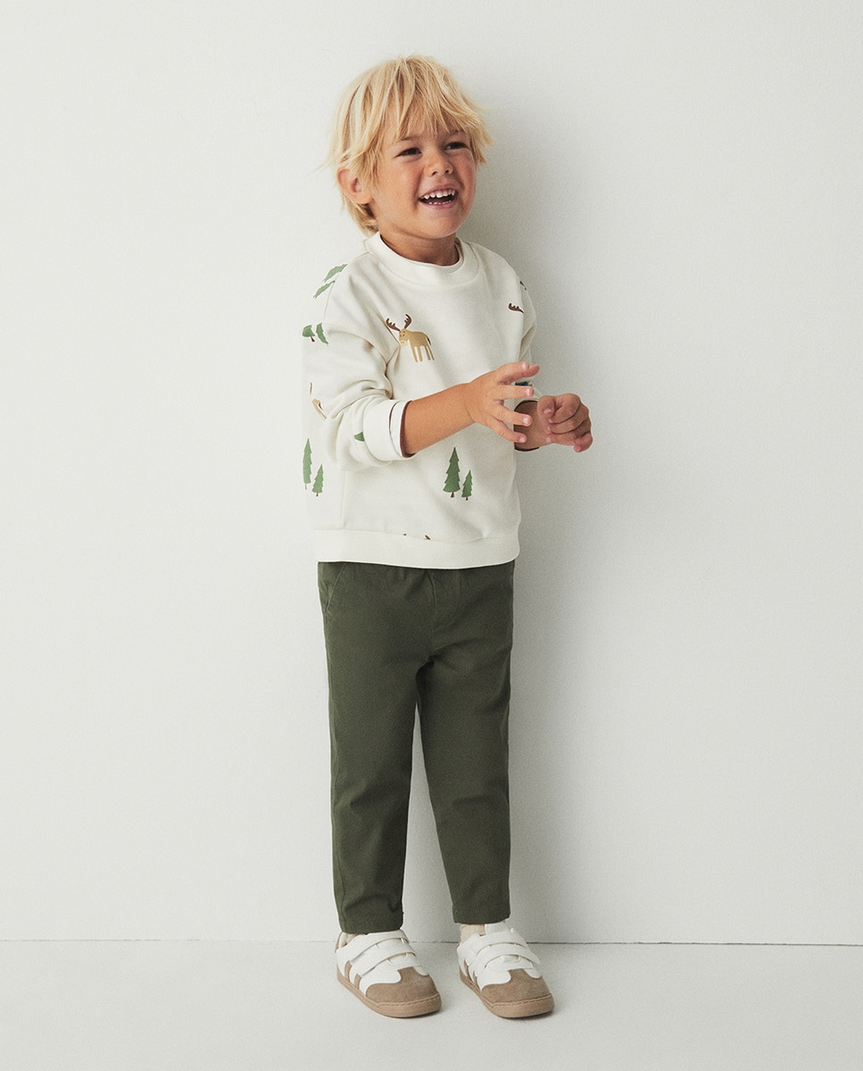 Pantalón chino confort - Sfera - 520 Kaki 520 Kaki-1
