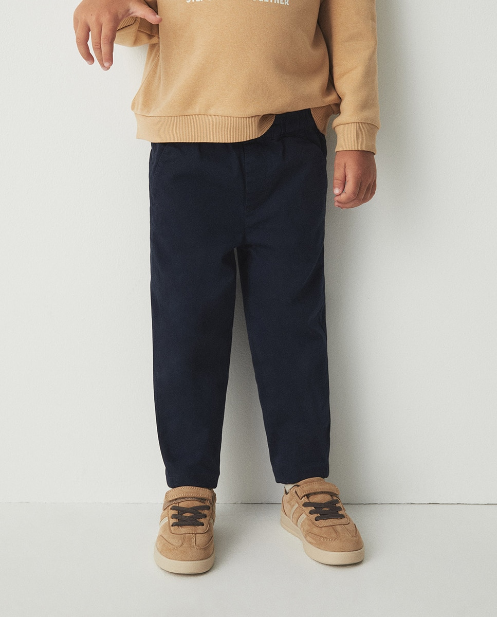 Pantalón chino confort - Sfera - Azul marino Azul marino-1