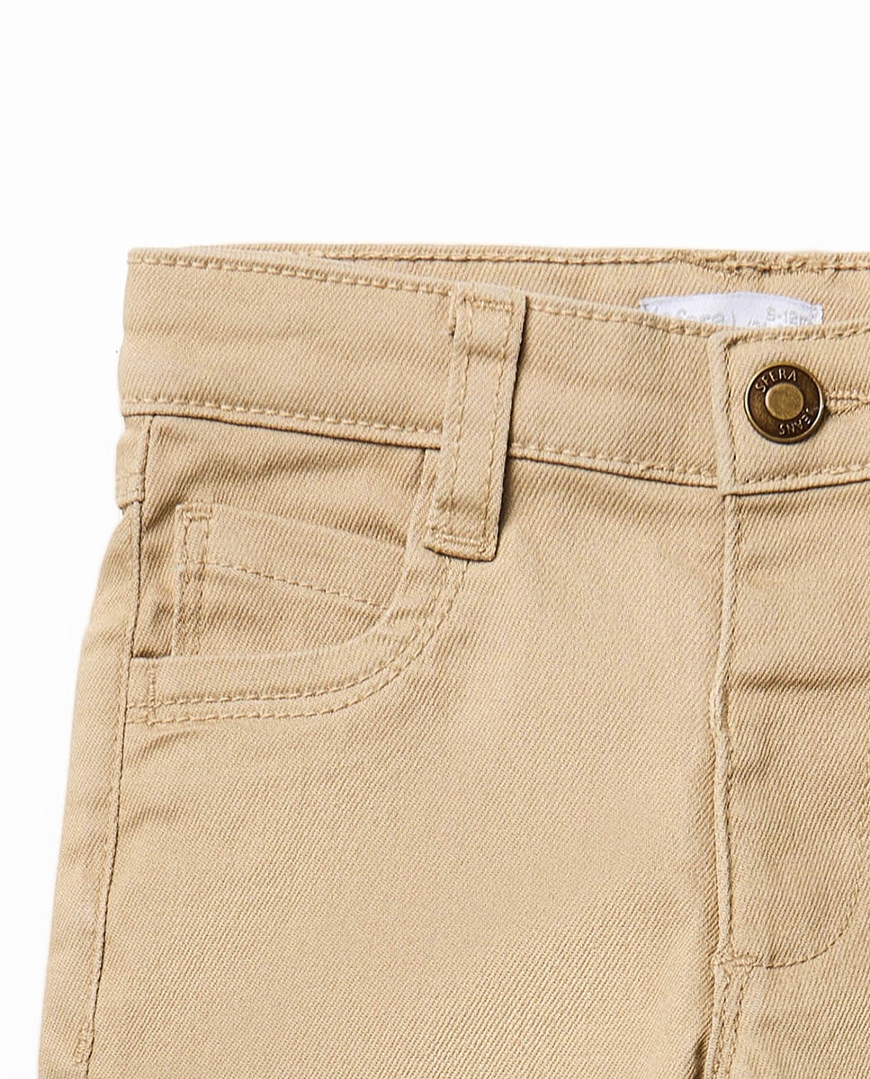 Jeans Coloridas com 5 Bolsos 730 Camel-2