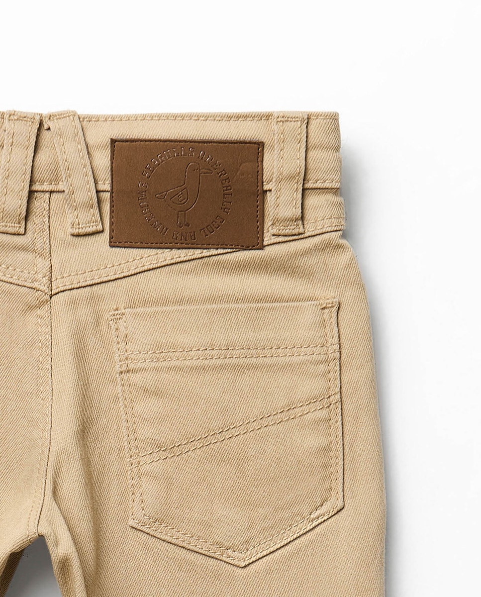 Jeans Coloridas com 5 Bolsos 730 Camel-5