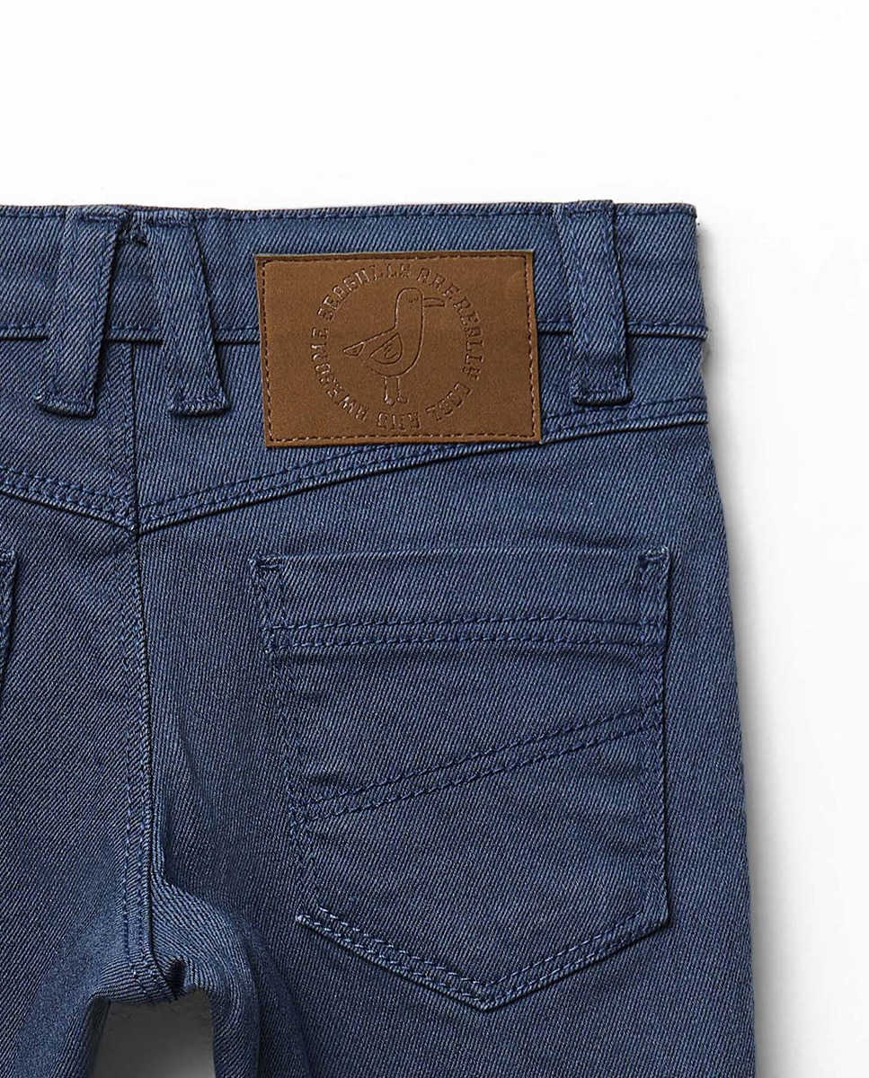 Jeans Coloridas com 5 Bolsos Sfera 440 Azulão-4