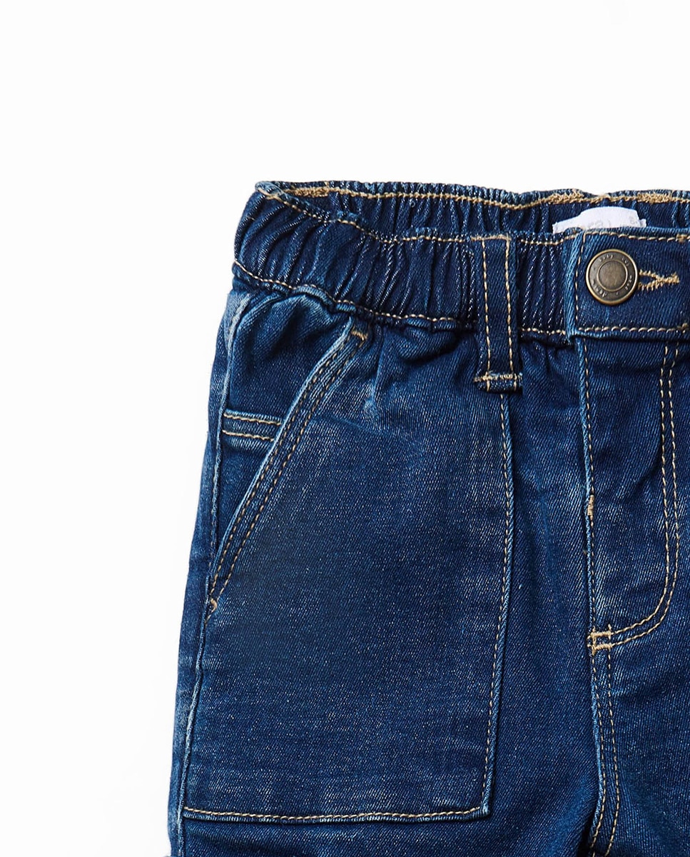 Jeans Cargo Warm Azul pálido-2
