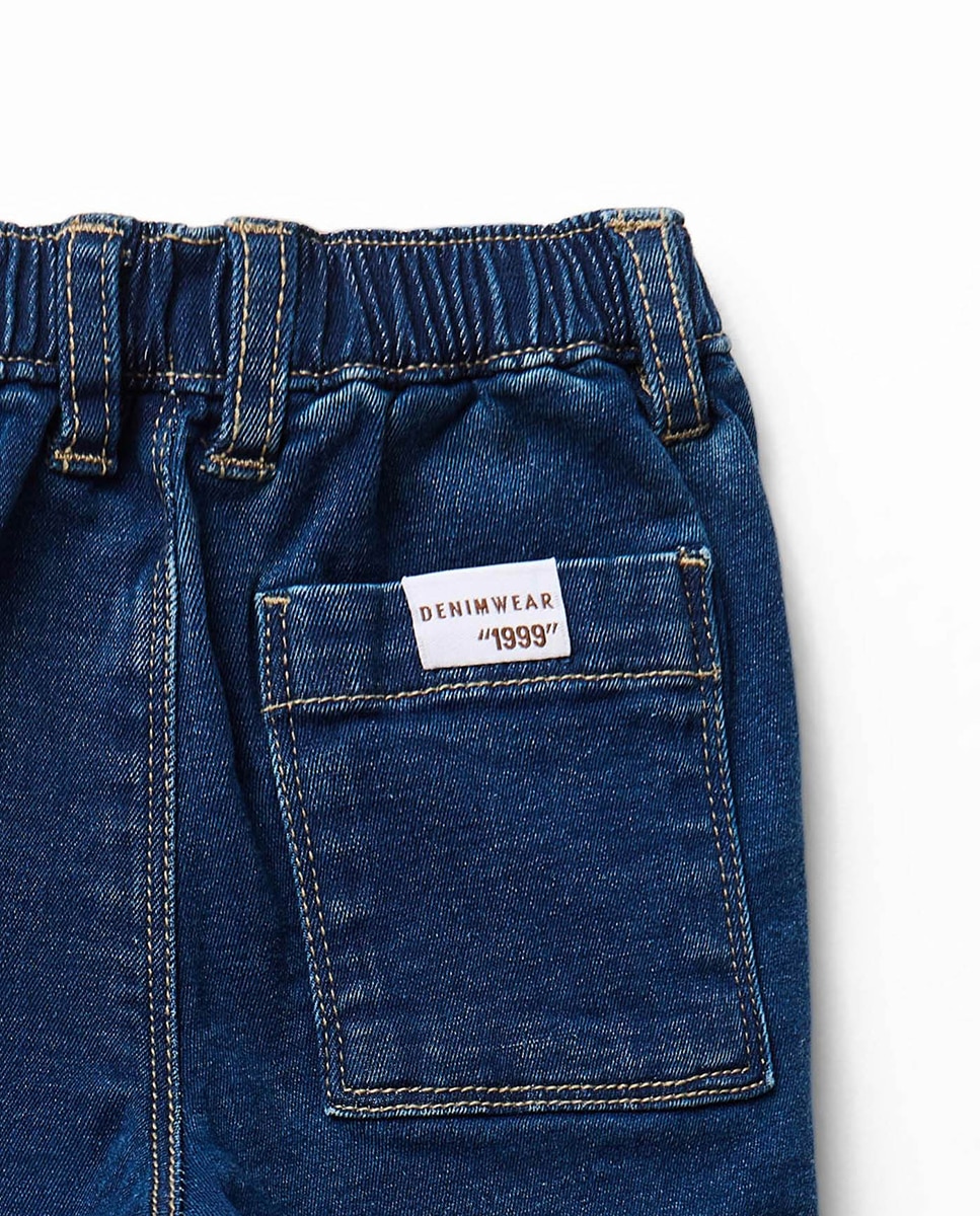 Jeans Cargo Warm Azul pálido-5