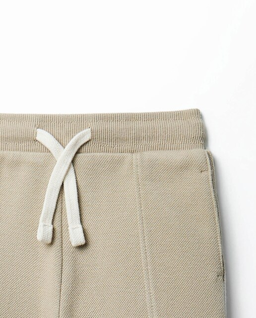 Pantalón jogger piqué liso bolsillos