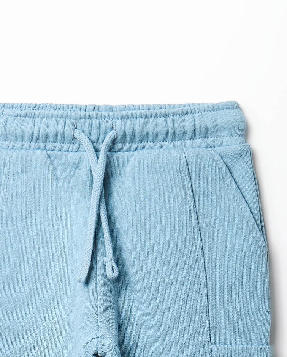 Joggers Cargo com Cintura com Cordão Sfera 400 Azul-2