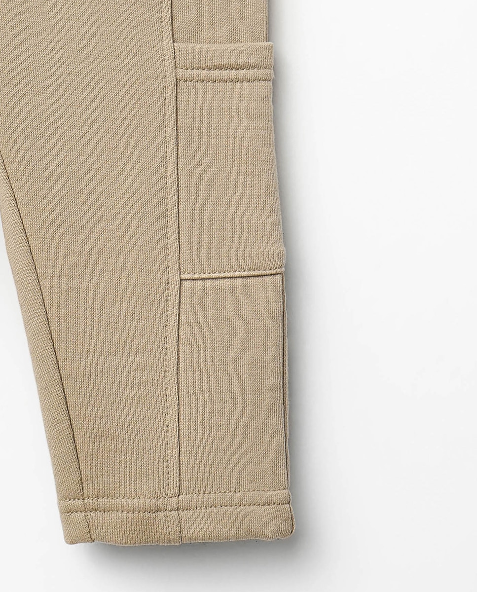 Joggers Cargo com Cintura com Cordão Torrado-3