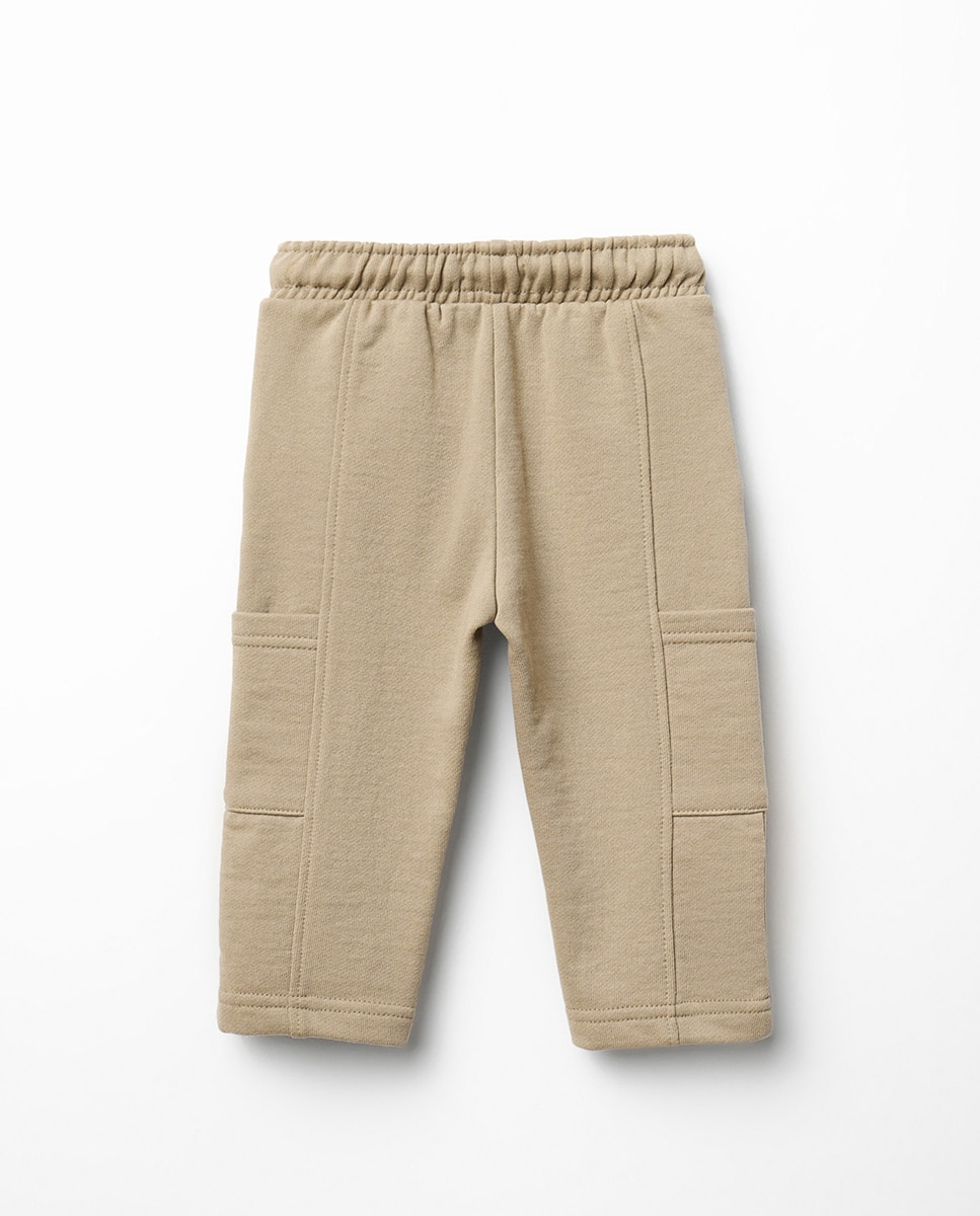 Joggers Cargo com Cintura com Cordão Torrado-4