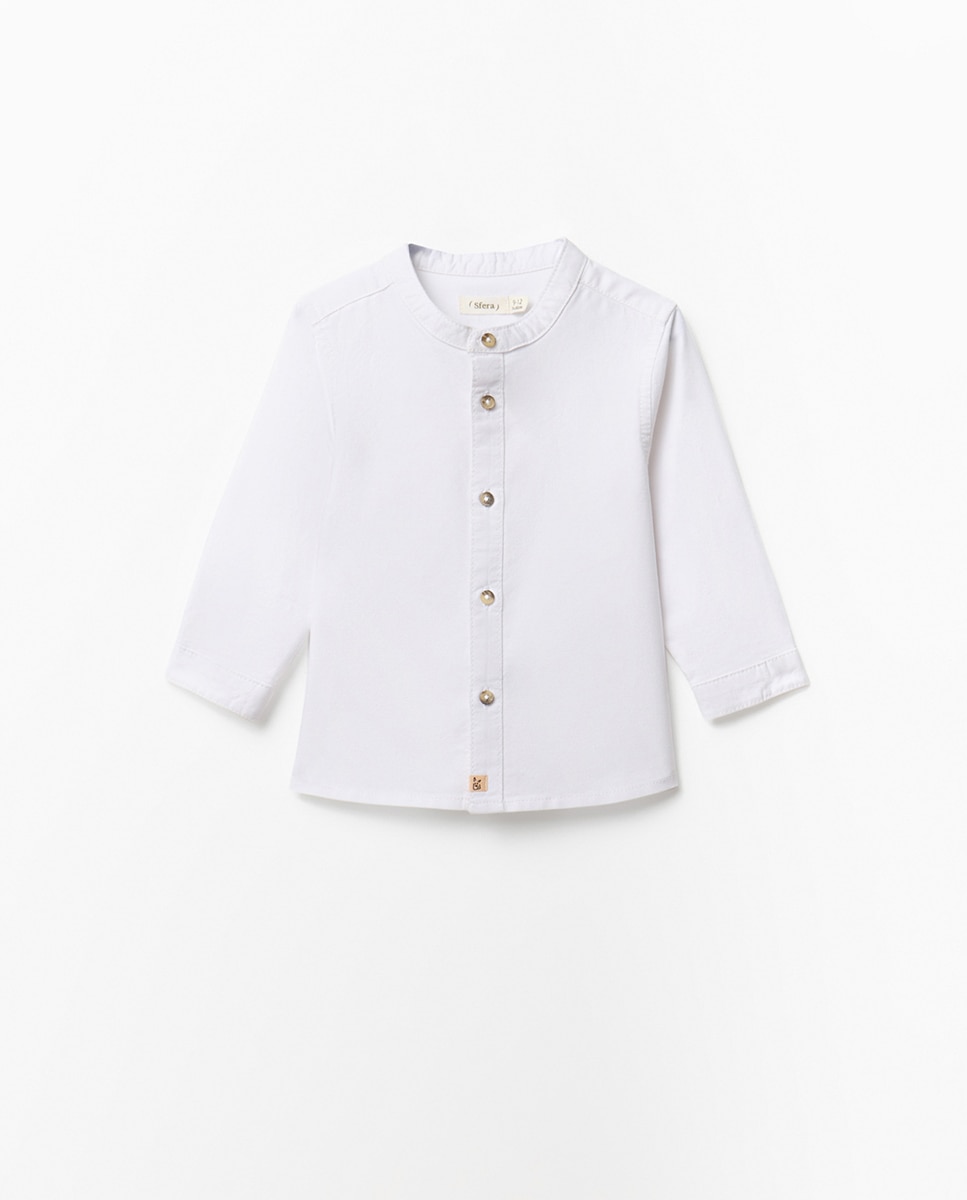 Camisa oxford lisa - Sfera - Blanco roto Blanco roto-1