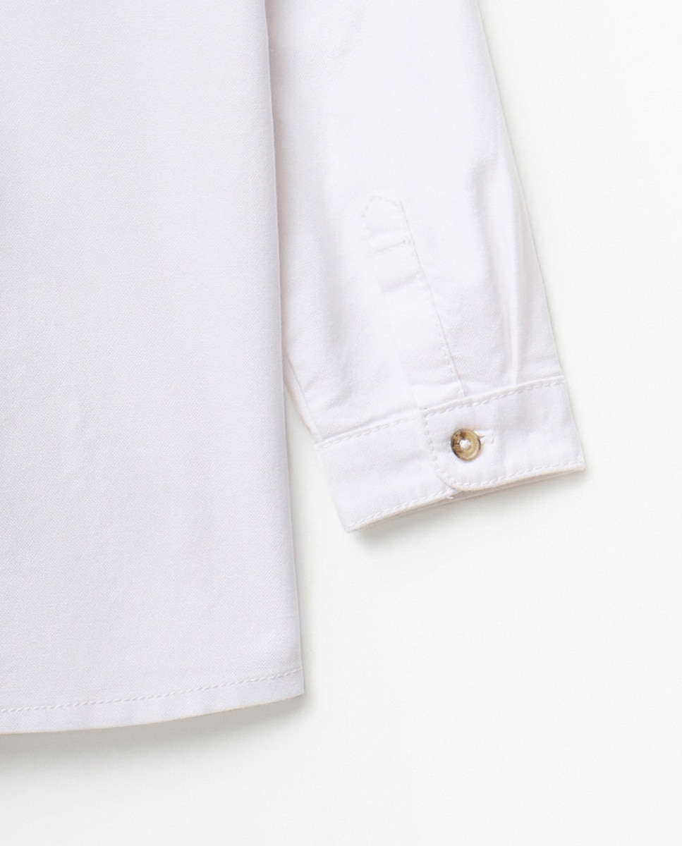 Camisa oxford lisa - Sfera - Blanco roto Blanco roto-4