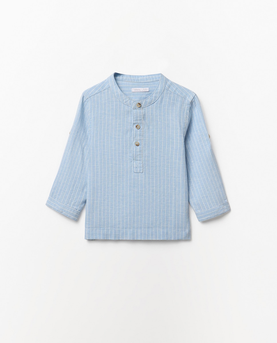 Imagem 0 de Camisa às Riscas de Linho