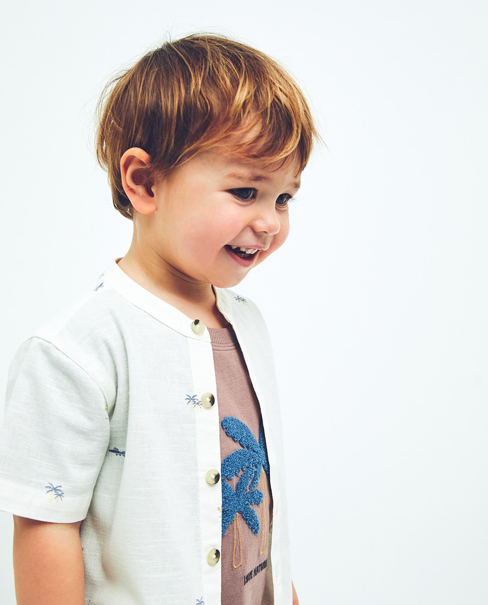 Camisa estampada Branco-marfim-3