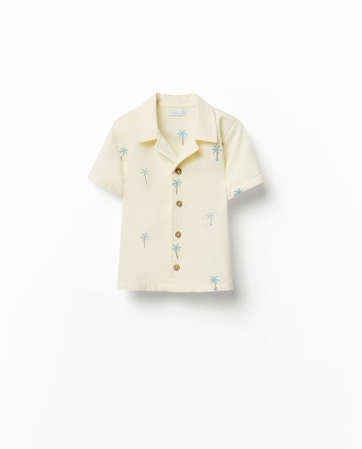 Imagen 0 de Camisa bordado palmeras