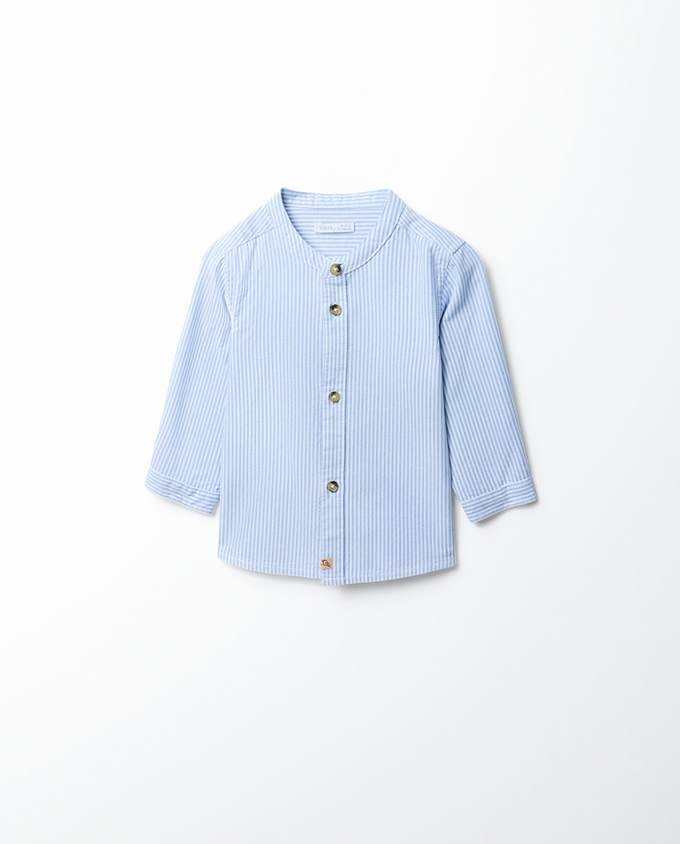 Imagem 0 de Camisa Oxford às Riscas