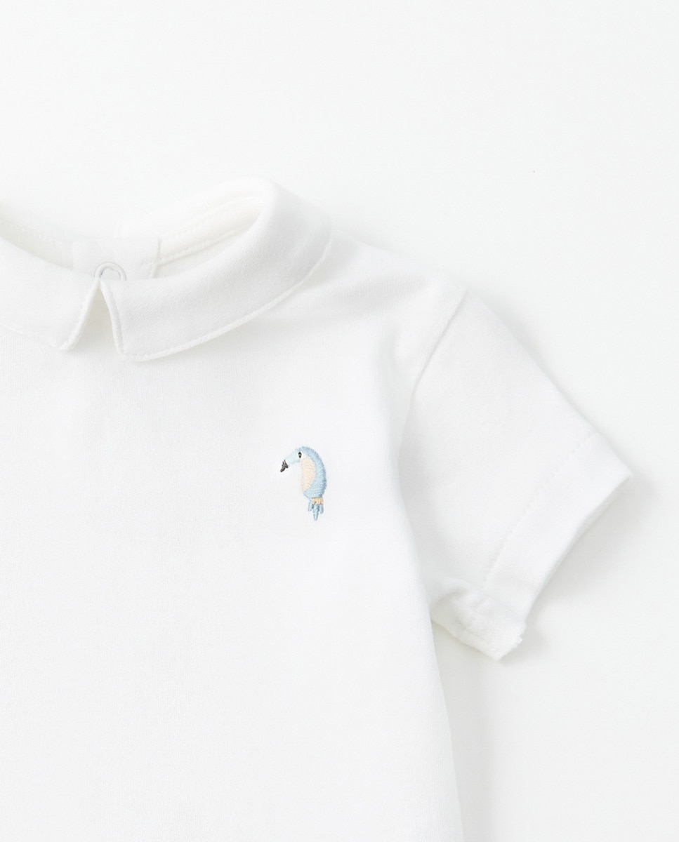 T-shirt de Algodão Sfera Branco-2