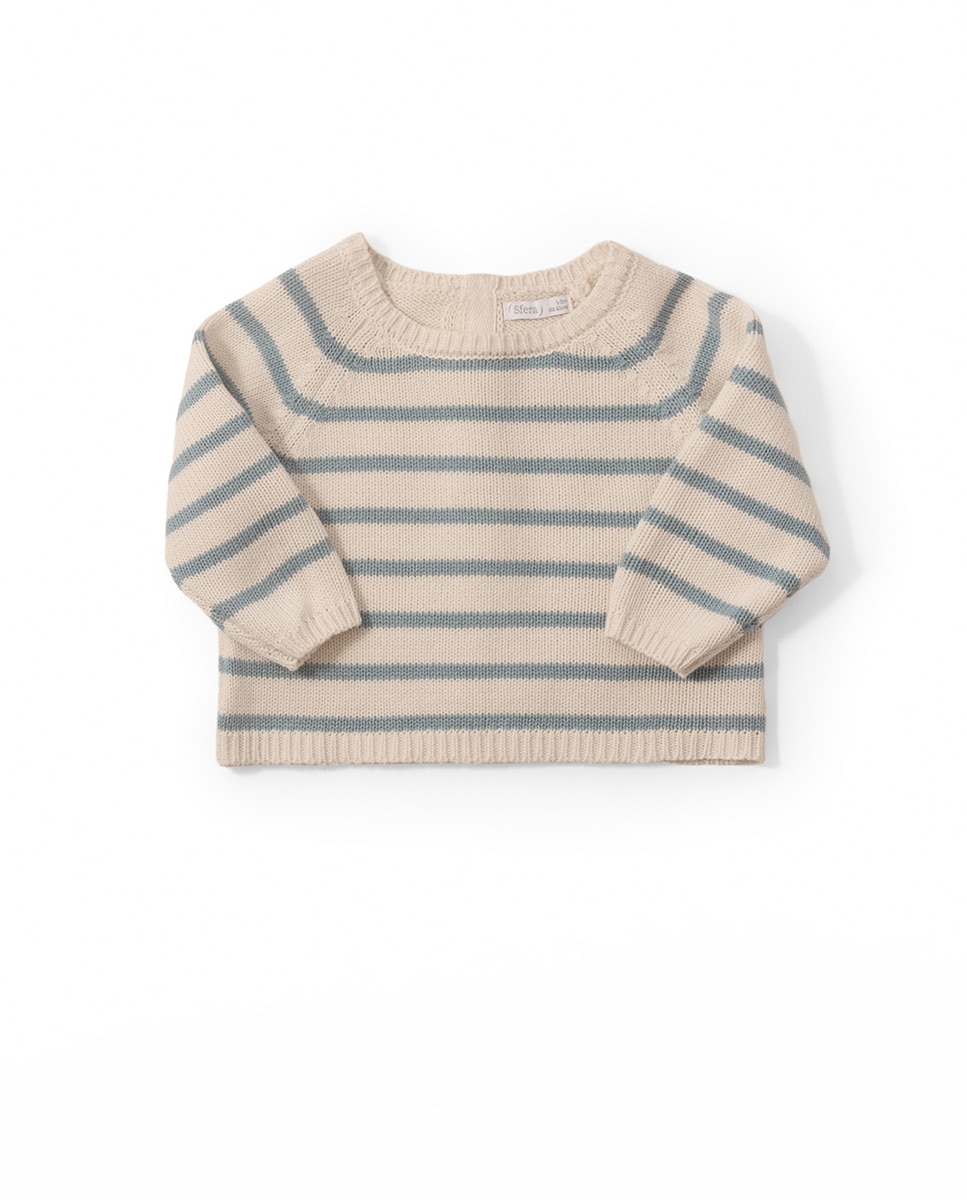 Camisola de Malha de Algodão Sfera Cru-2