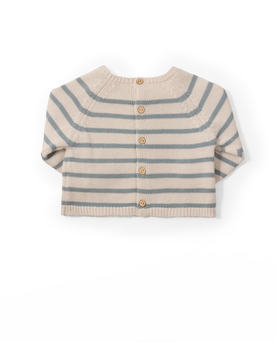 Camisola de Malha de Algodão Sfera Cru-4