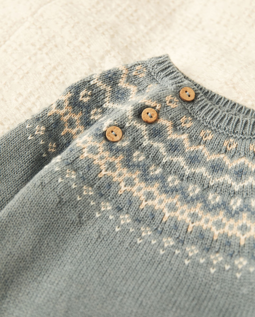 Pelele punto jacquard - Sfera - 400 Azul 400 Azul-2