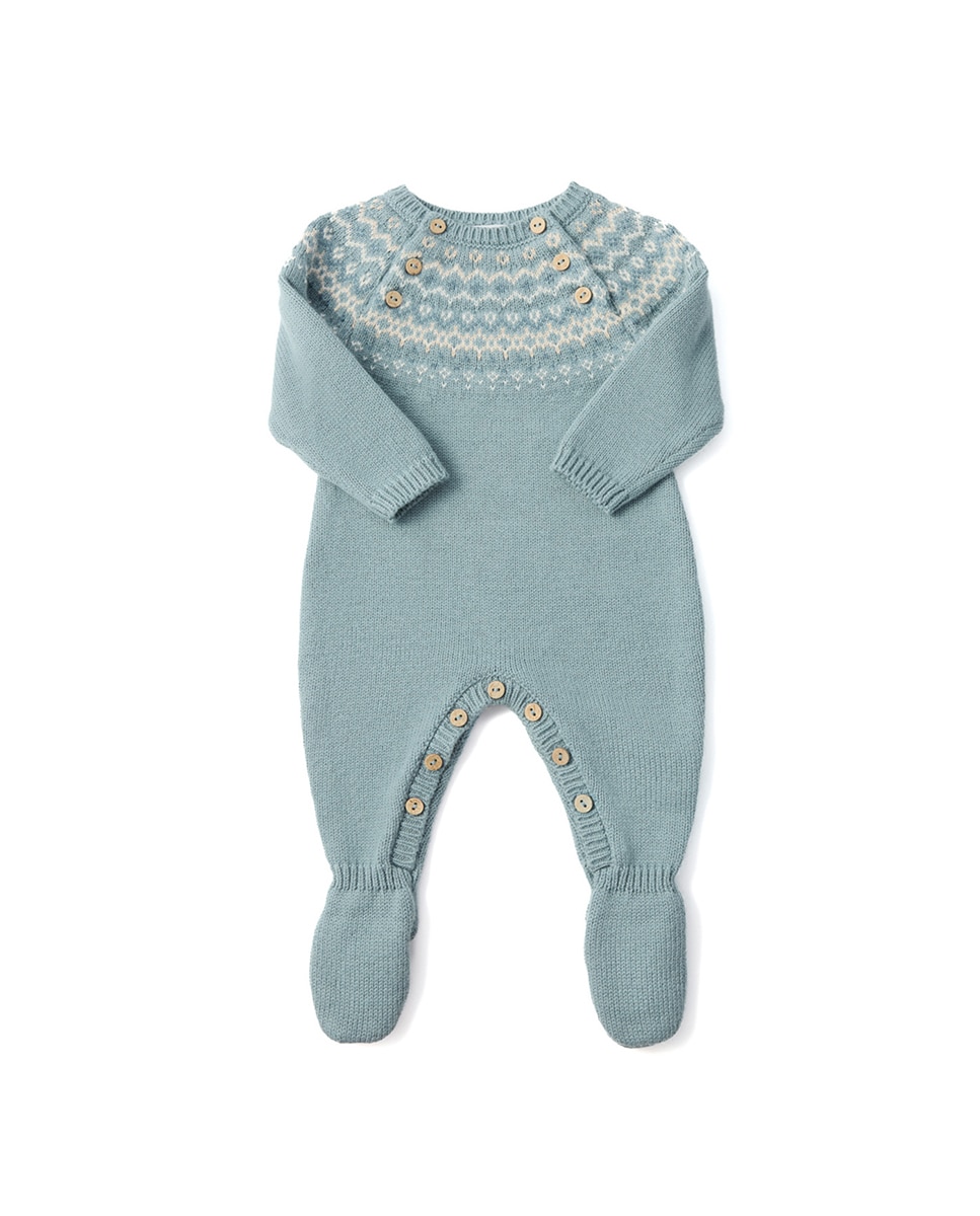 Pelele punto jacquard - Sfera - 400 Azul 400 Azul-3