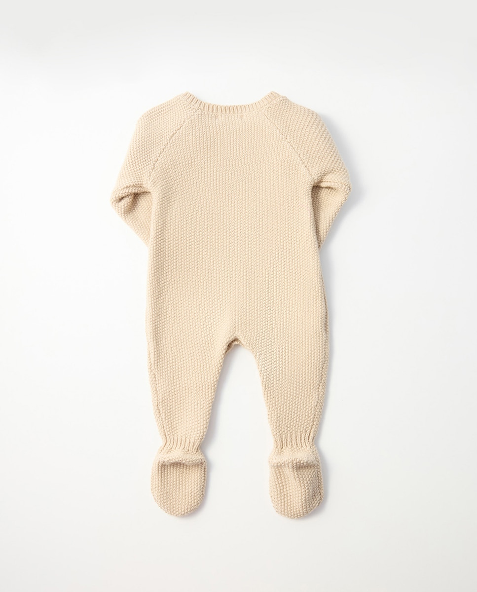 Pelele punto ocho central - Sfera - Beige Beige-3